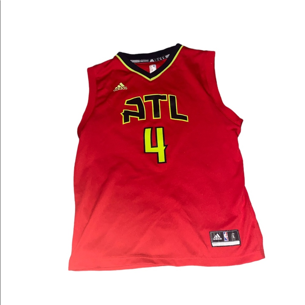 Throwback Red and Neon yellow Paul Millsap jersey.
